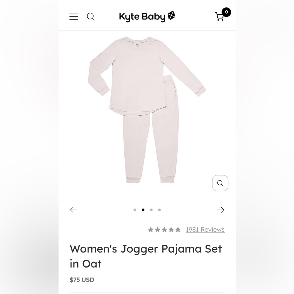 Jogger Pajama Set | Kyte Baby | Oat